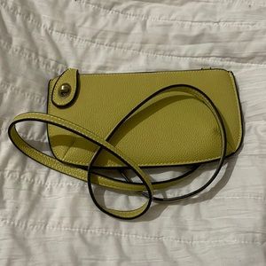 Joy Susan Mini Crossbody Wristlet Clutch Lime